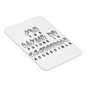 未来はアクセス可能なASLの手話 マグネット (右側)