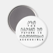 未来はアクセス可能なASLの手話 マグネット (正面/裏面)