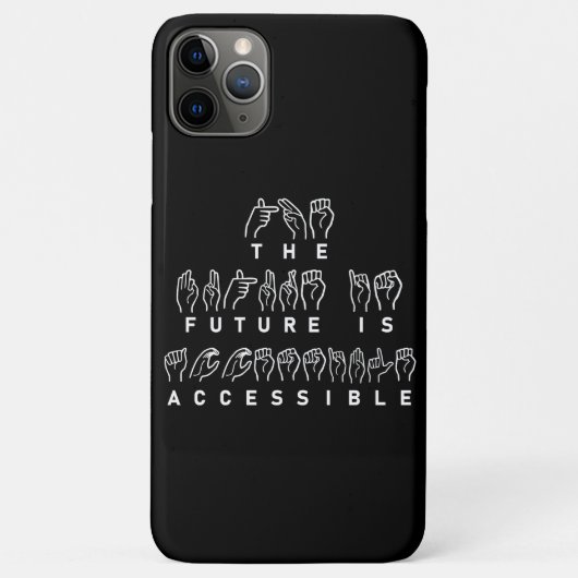 未来はアクセス可能なASLの手話 Case-Mate iPhoneケース (裏面)