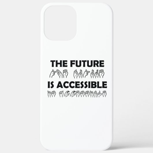 未来はアクセス可能なASLの手話 Case-Mate iPhoneケース (裏面)