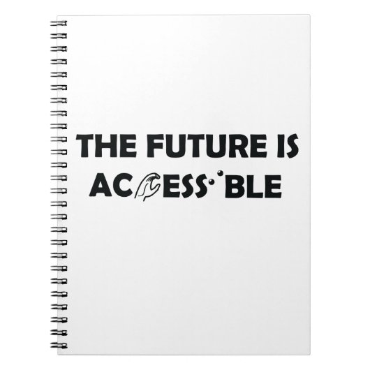 未来はアクセス可能なASL手話点字 ノートブック (正面)