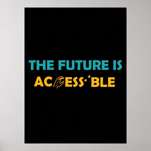 未来はアクセス可能なASL手話点字 ポスター (正面)