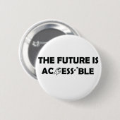 未来はアクセス可能なASL手話点字 缶バッジ (正面&裏面)
