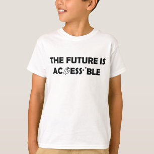 未来はアクセス可能なASL手話点字 Tシャツ
