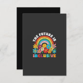 未来はインクルーシブプライド月LGBTQ サンキューカード (正面/裏面)