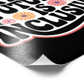 未来はインクルーシブ・レインボーLGBTQ国旗のゲイ フォトプリント            (角)