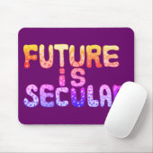 未来はオレンジと紫で世俗的 マウスパッド (マウス)