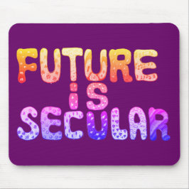 未来はオレンジと紫で世俗的 マウスパッド