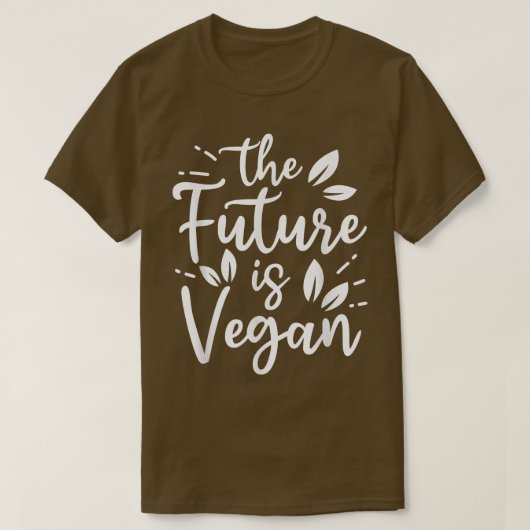 未来はビーガンのベジェおもしろいー Tシャツ (デザイン正面)