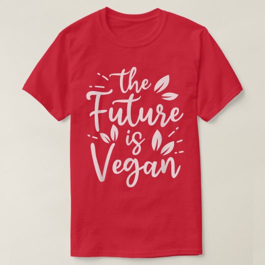 未来はビーガンのベジェおもしろいー Tシャツ (デザイン正面)