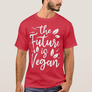未来はビーガンのベジェおもしろいー Tシャツ