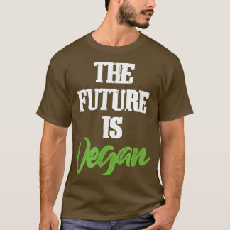 未来はビーガンベジタリアンVeganism植物ベース Tシャツ