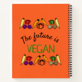 未来はビーガン。野菜。名前のレシピ ノートブック (裏面)