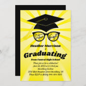 未来はブライト卒業パーティー招待状 招待状 (正面/裏面)