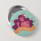 未来はメスボタン 缶バッジ (正面&裏面)