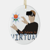 未来は事実上です セラミックオーナメント (右)