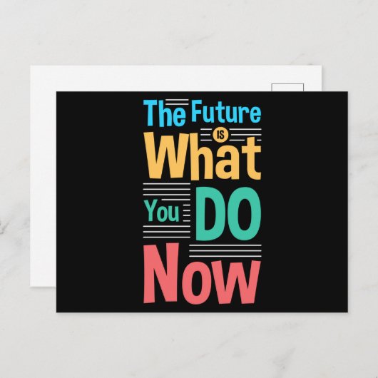 未来は今やることだ ポストカード (正面/裏面)