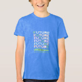 未来は今日です 夢の人生を築け Tシャツ (正面)