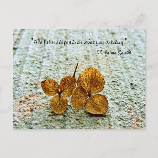 「未来は今日のハガキ次第だ ポストカード (正面)