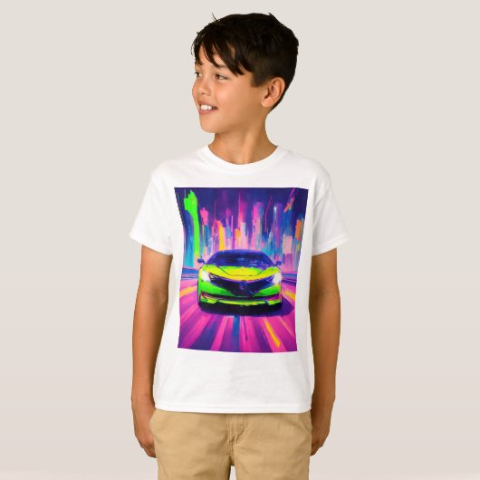 未来は今 – 電気速度 Tシャツ (正面フル)