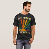 未来は包括的 レトロ Tシャツ (正面フル)