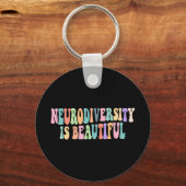 未来は包摂的な多様性で、美しい。 キーホルダー (正面)