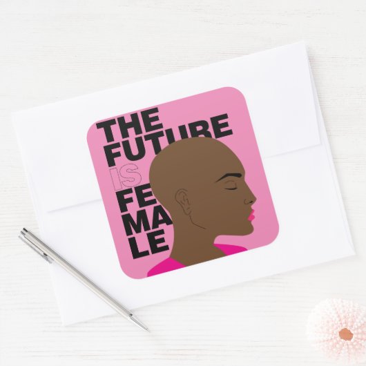 未来は女だ スクエアシール (封筒)