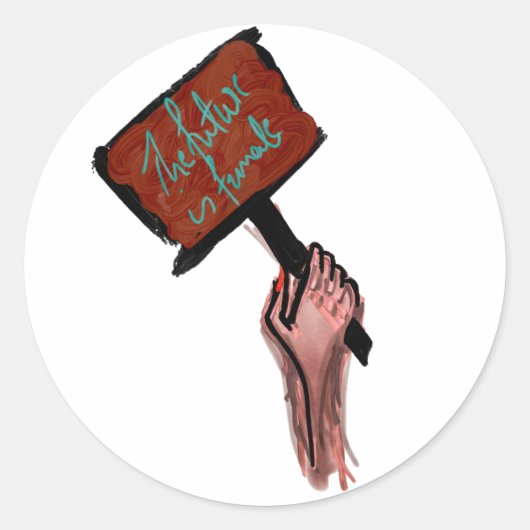 未来は女だ ラウンドシール (正面)