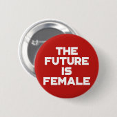 未来は女性だ。 缶バッジ (正面&裏面)