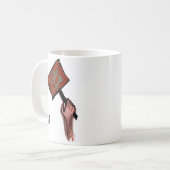 未来は女性です コーヒーマグカップ (正面左)