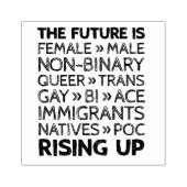 未来は女性の非バイナリゲイBiフェミニズム ラバースタンプ (インプリント)