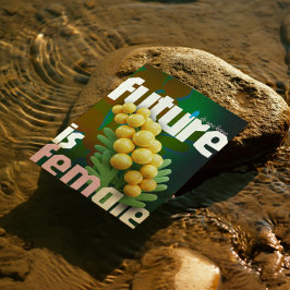 未来は女性グリーティングカード – Dark Edition サンキューカード