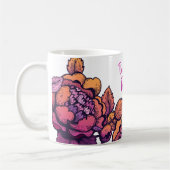 未来は女性レタリング コーヒーマグカップ (左)