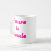 未来は女性 コーヒーマグカップ (正面左)