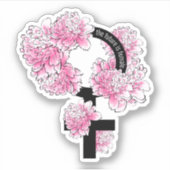 未来は女性 シール (正面)