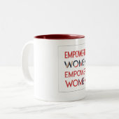 未来は女性 ツートーンマグカップ (正面左)