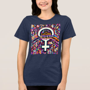 未来は女性 トライブレンドTシャツ