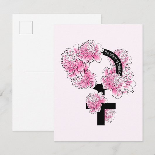 未来は女性 ポストカード (正面/裏面)