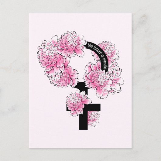 未来は女性 ポストカード (正面)