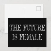 未来は女性 ヴィンテージ ポストカード (正面/裏面)