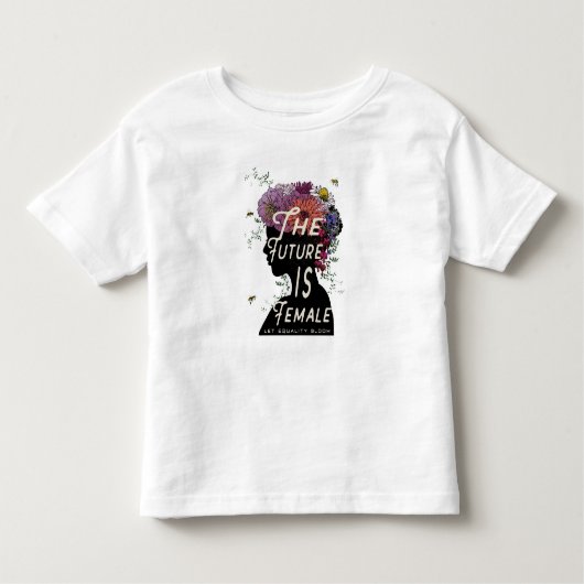 未来は女性-幼児のTシャツです トドラーTシャツ (正面)