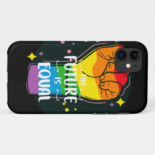 未来は平等に高められる Case-Mate iPhoneケース (裏面(横))