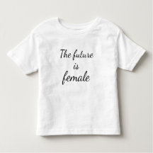 未来は幼児のジャージーの女性のTシャツです