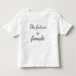 未来は幼児のジャージーの女性のTシャツです トドラーTシャツ