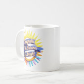 未来は明るいマグカップ、卒業マグカップ コーヒーマグカップ (正面左)