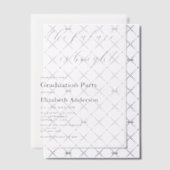 未来は明るいミニマルな台本卒業 ベラム紙招待状 (オフセット (招待状))