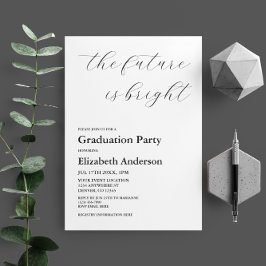 未来は明るいミニマルな台本卒業 招待状