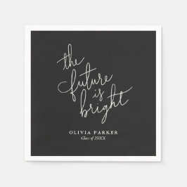 未来は明るい卒業ナプキン スタンダードカクテルナプキン