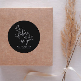 未来は明るい引用文卒業 ラウンドシール