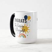 未来は明るい – おめでとう熱を明らかにするマグカップ モーフィングマグカップ (正面左)